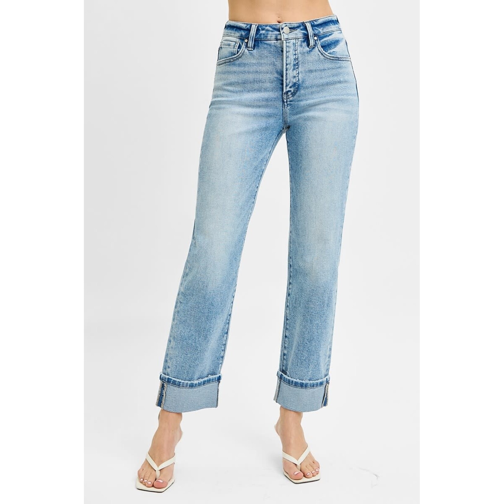 HIGH RISE CROP STRAIGHT JEAN