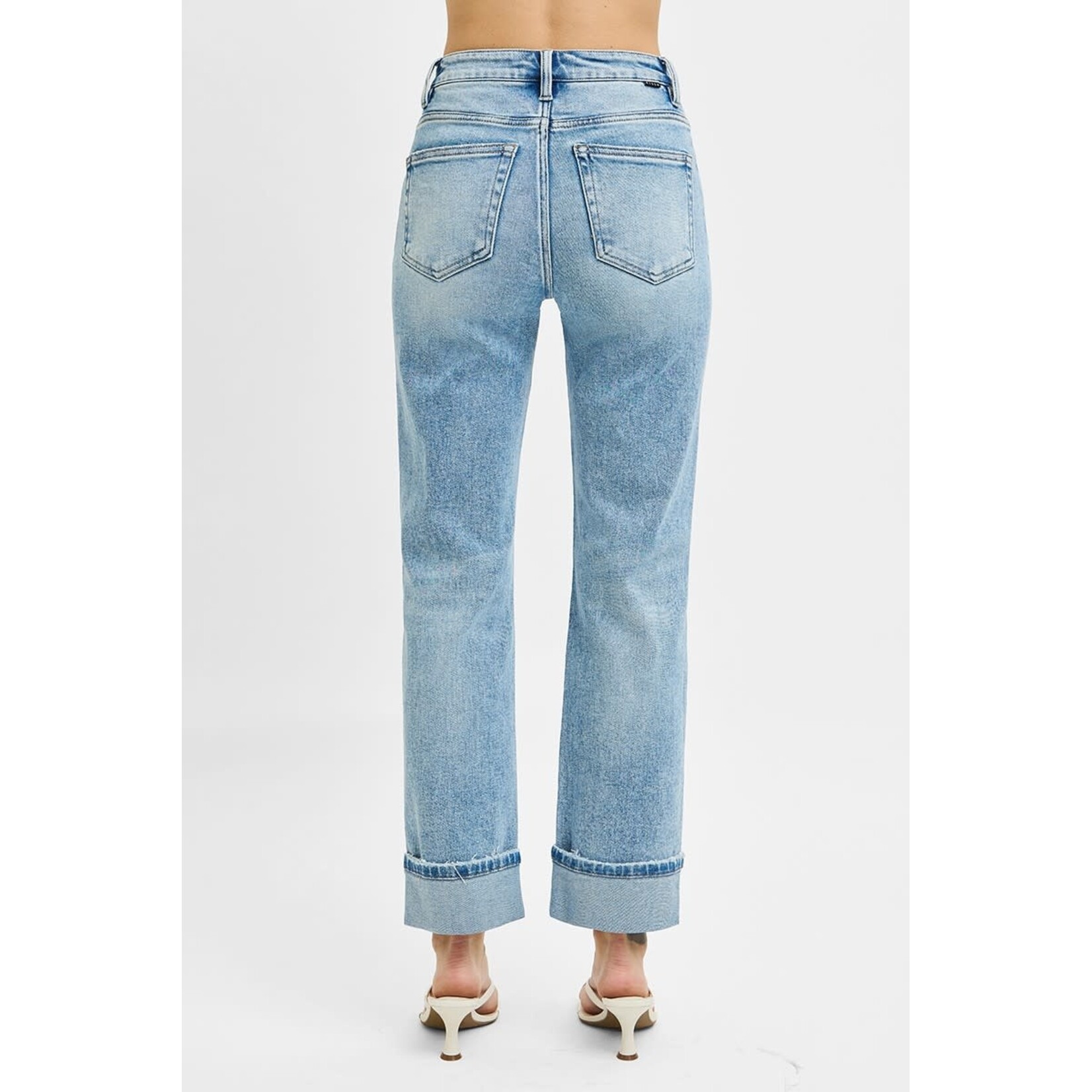 HIGH RISE CROP STRAIGHT JEAN