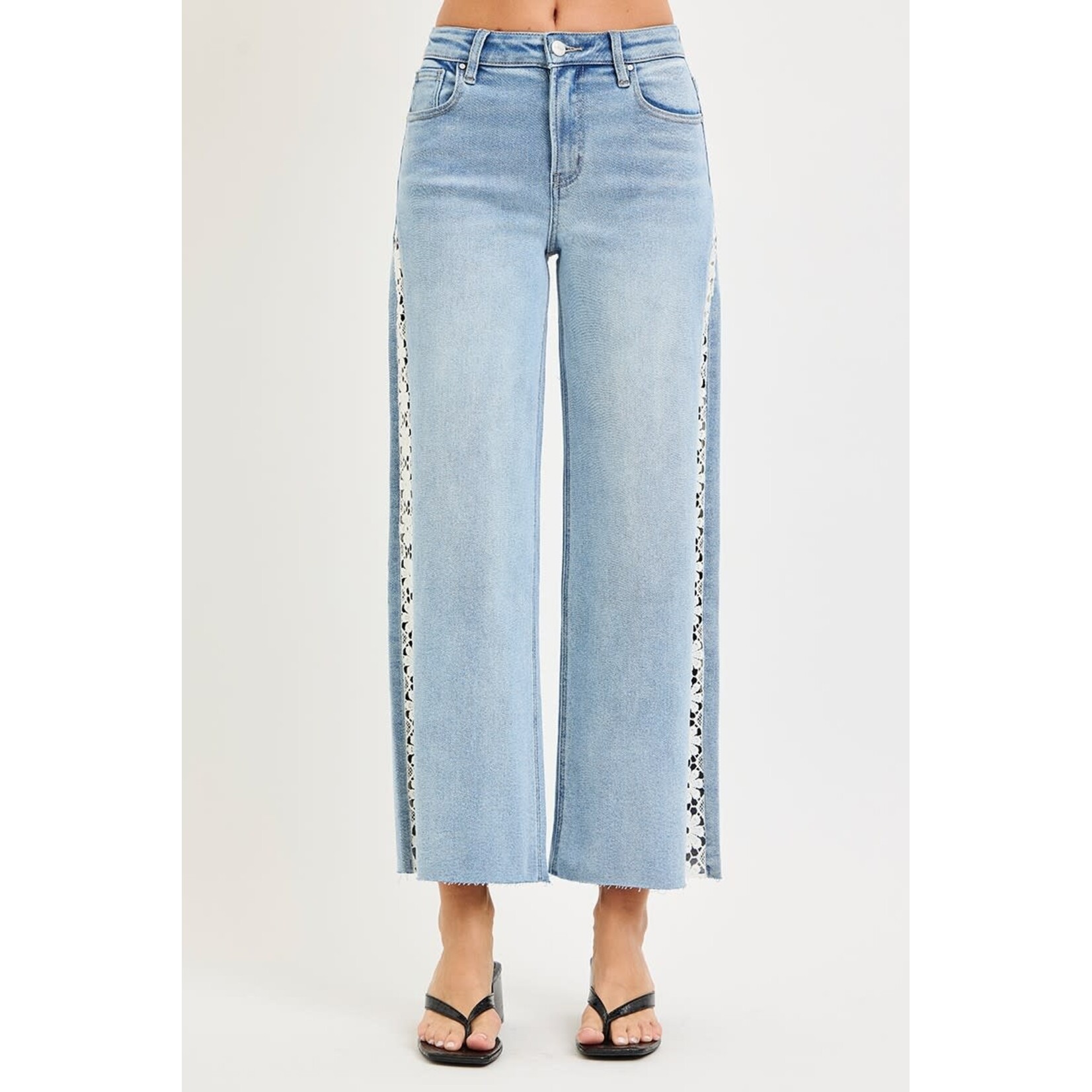 HIGH RISE CROP WIDE JEAN