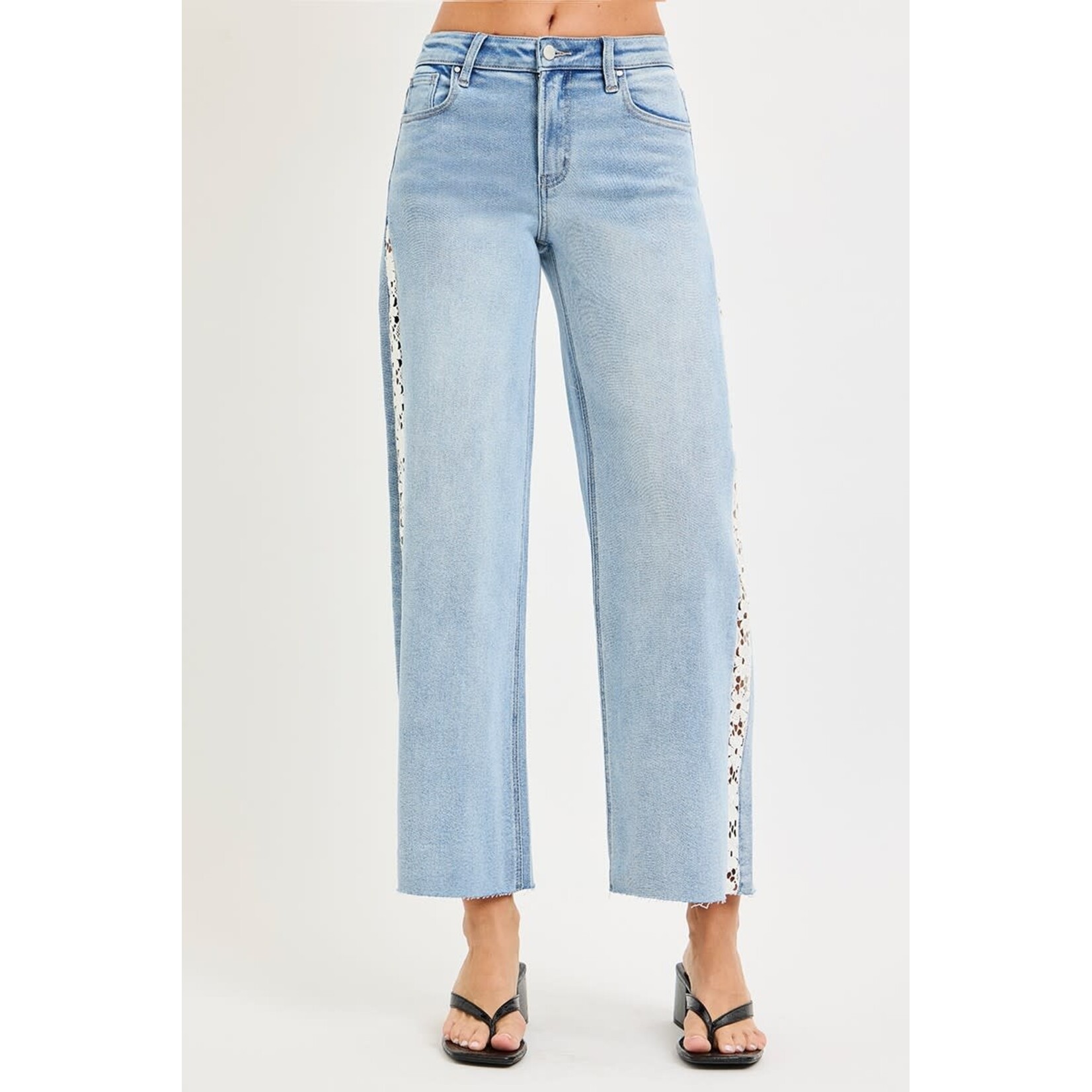 HIGH RISE CROP WIDE JEAN