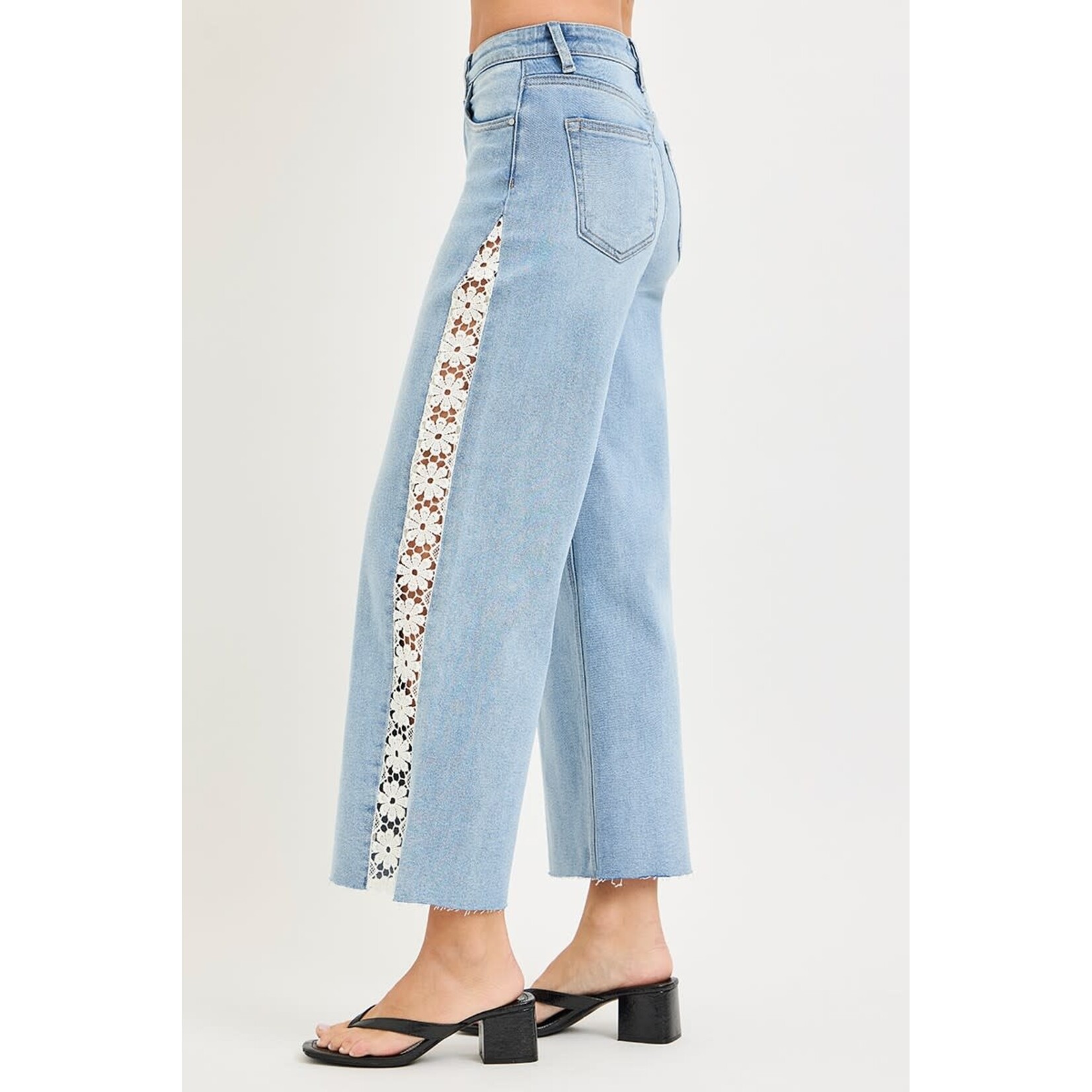 HIGH RISE CROP WIDE JEAN