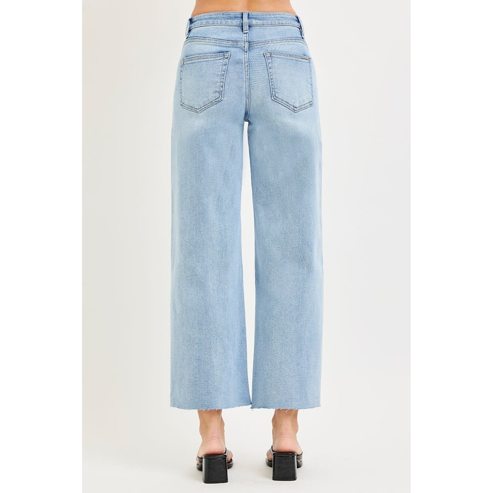 HIGH RISE CROP WIDE JEAN