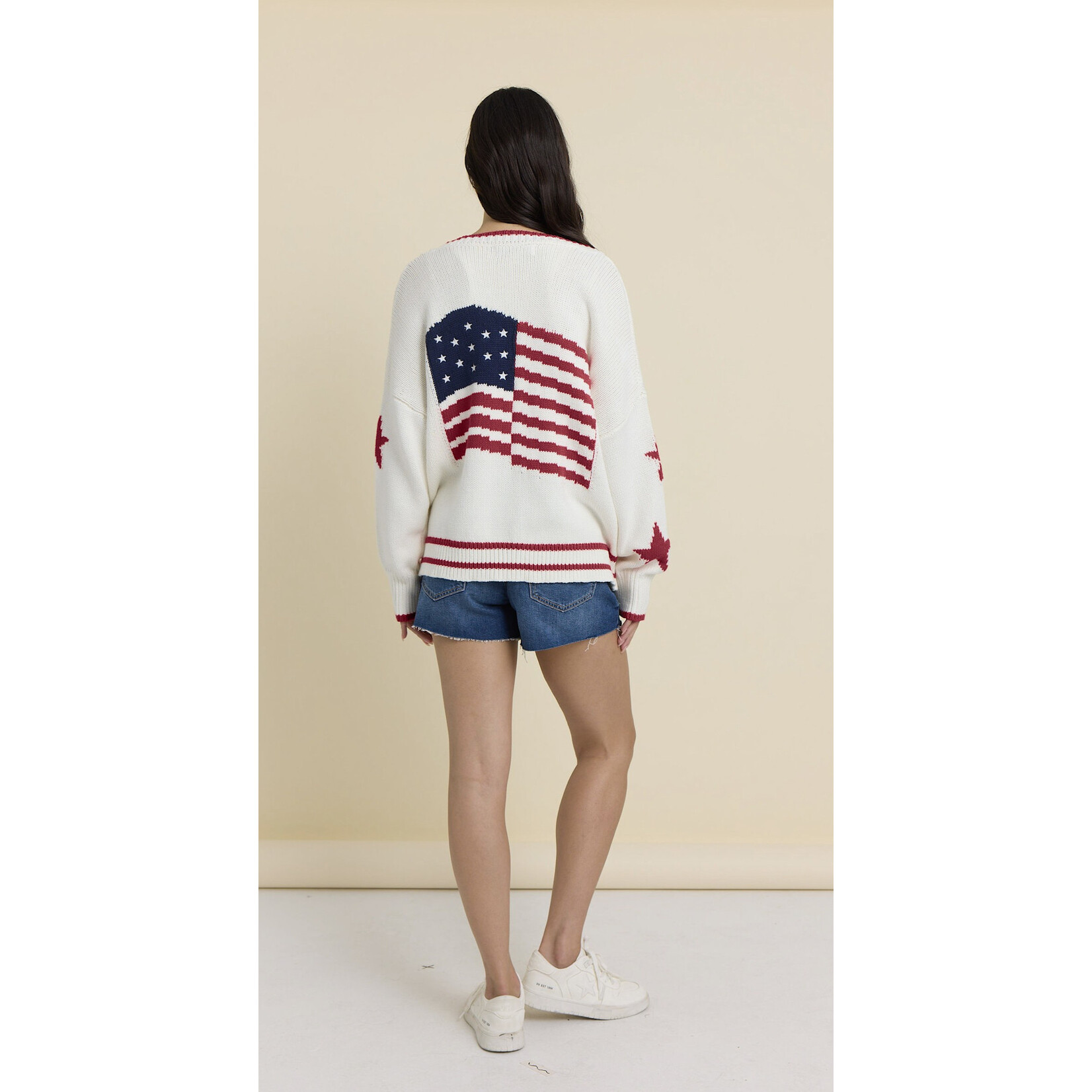 THE  AMERICAN FLAG KNIT CARDIGAN
