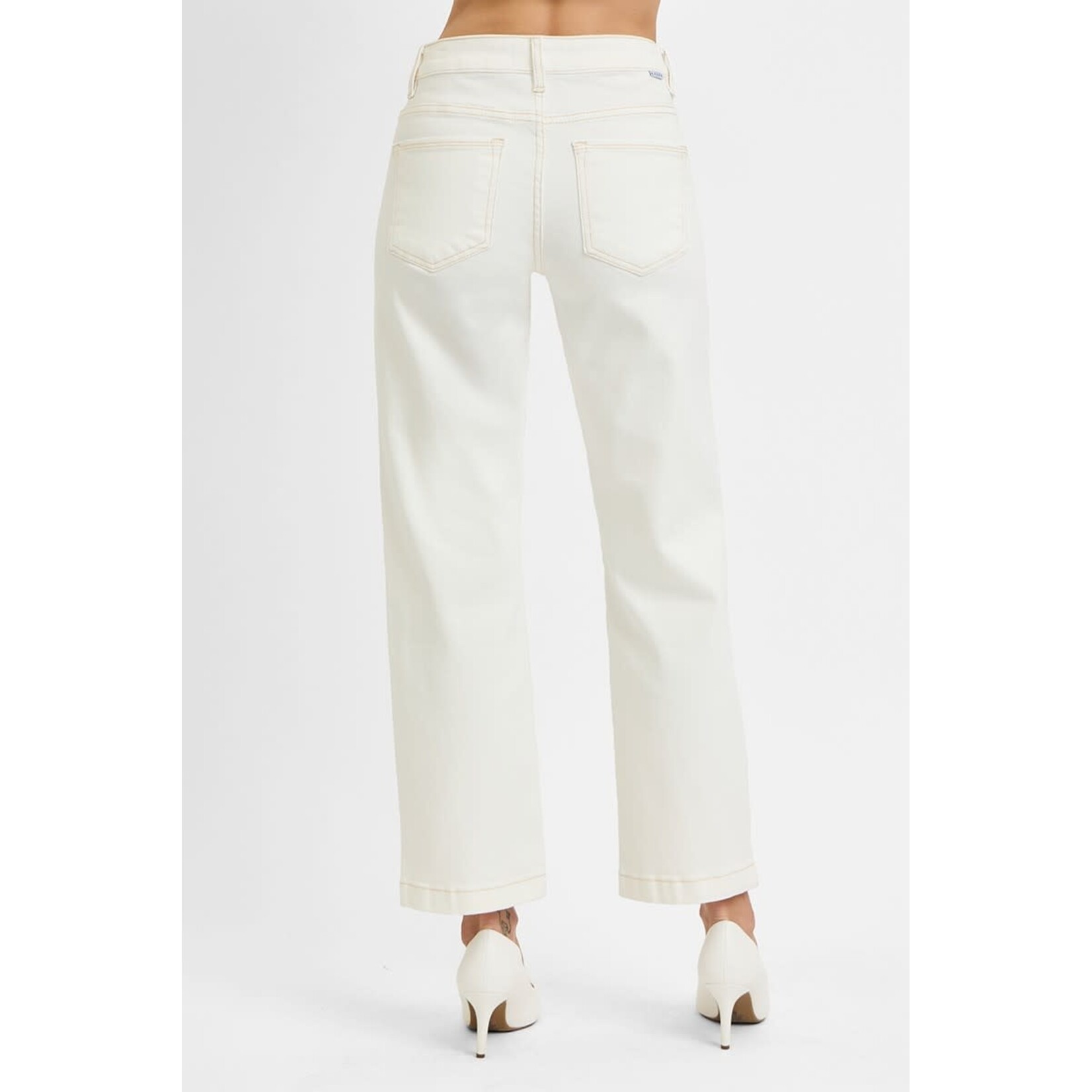 MID RISE ANKLE STRAIGHT JEANS