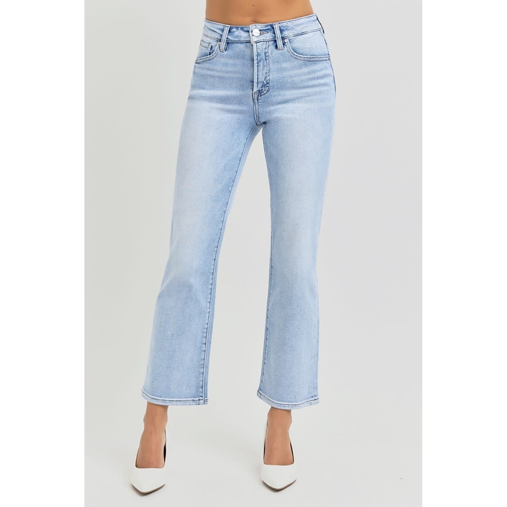 HIGH RISE CROP STRAIGHT JEANS