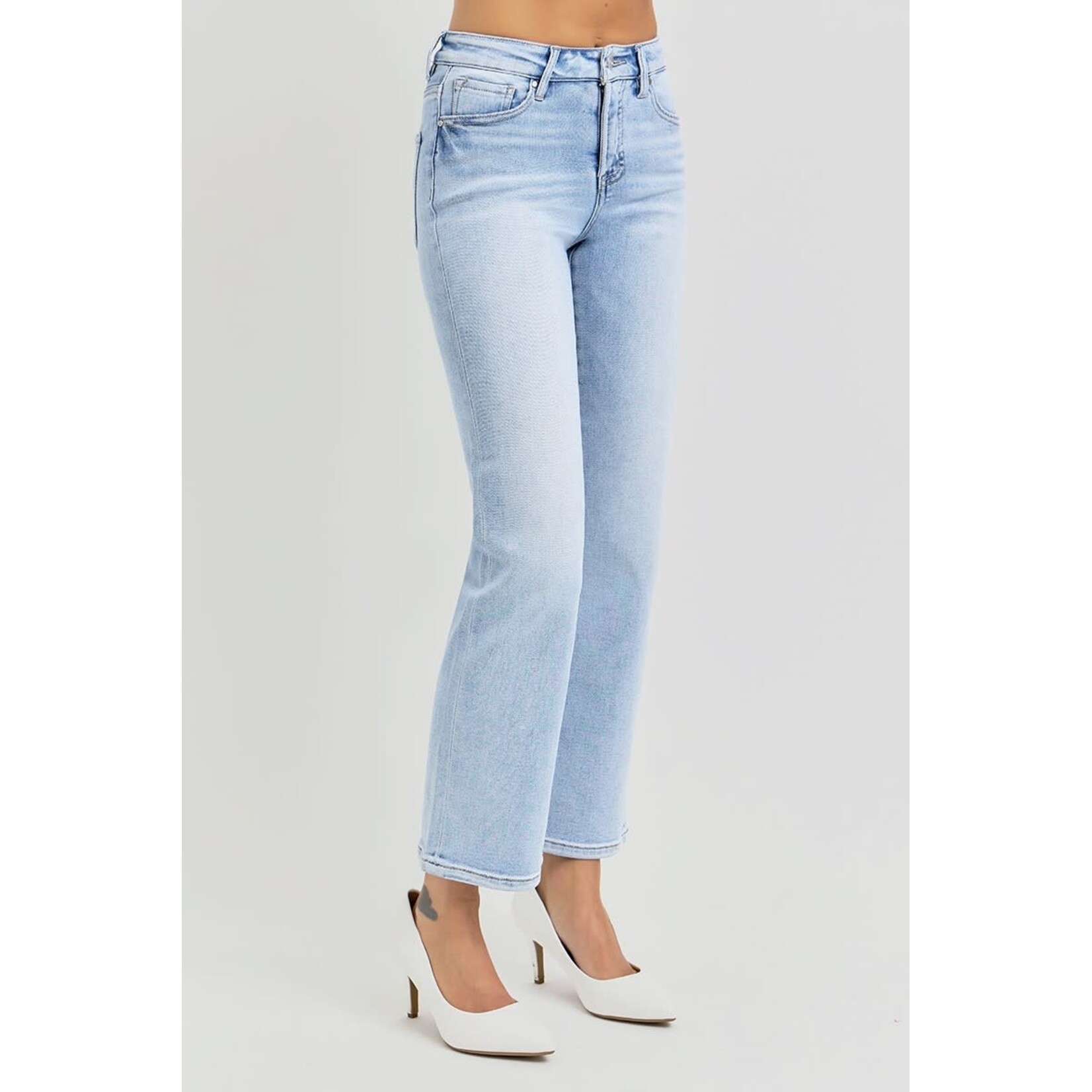 HIGH RISE CROP STRAIGHT JEANS