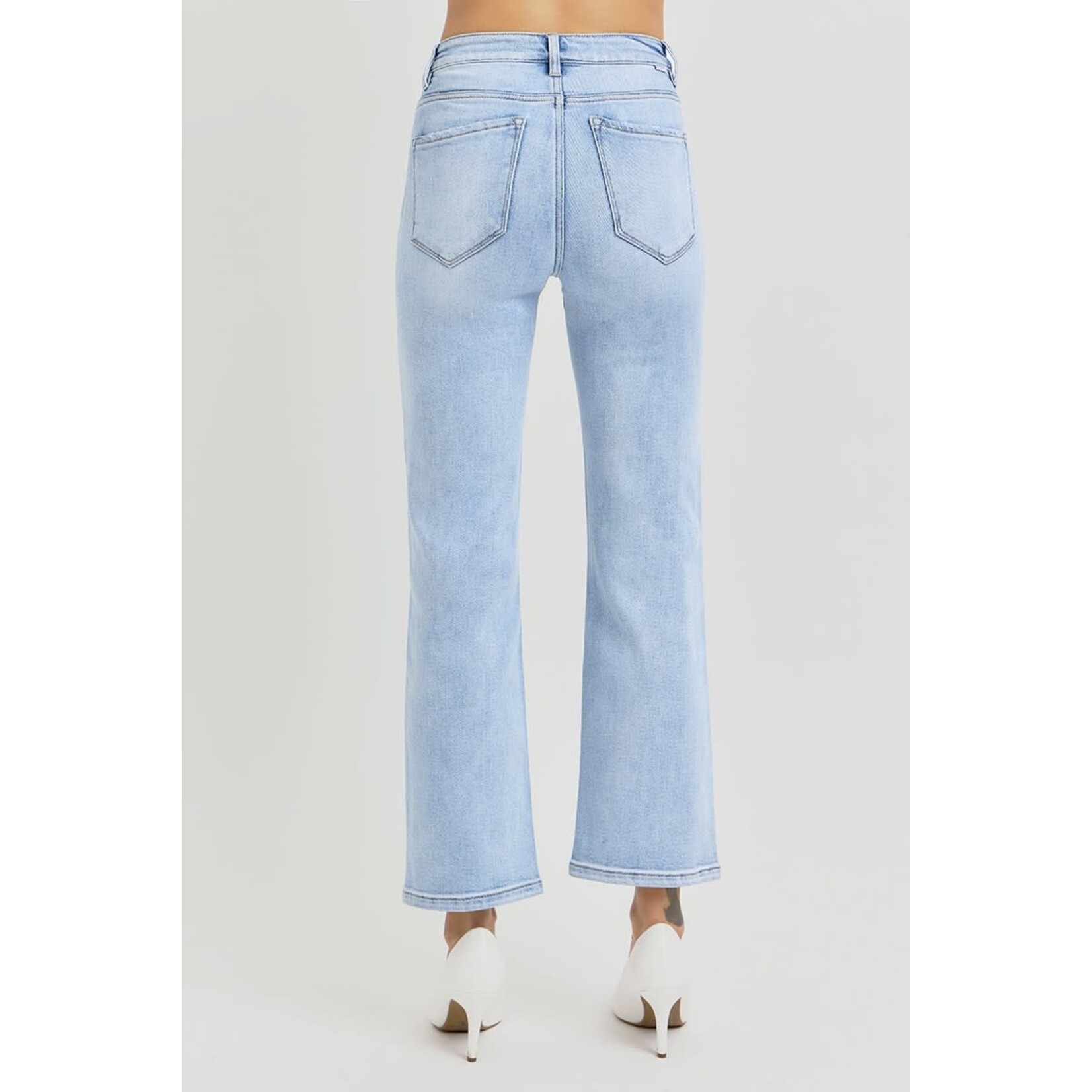 HIGH RISE CROP STRAIGHT JEANS