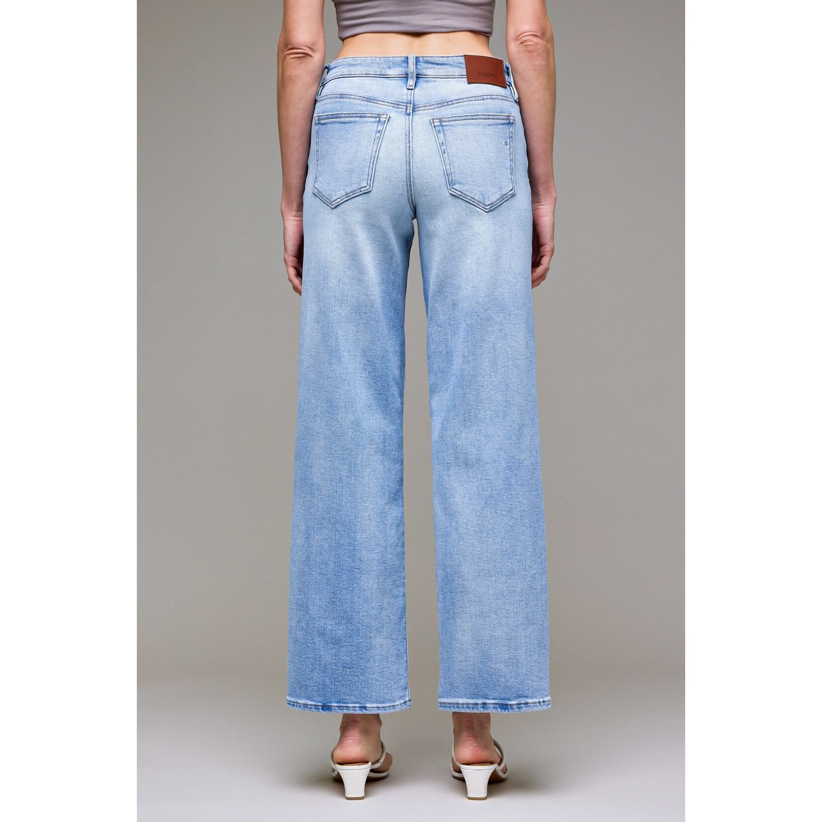 HIDDEN MID RISE STRETCH DAD JEAN