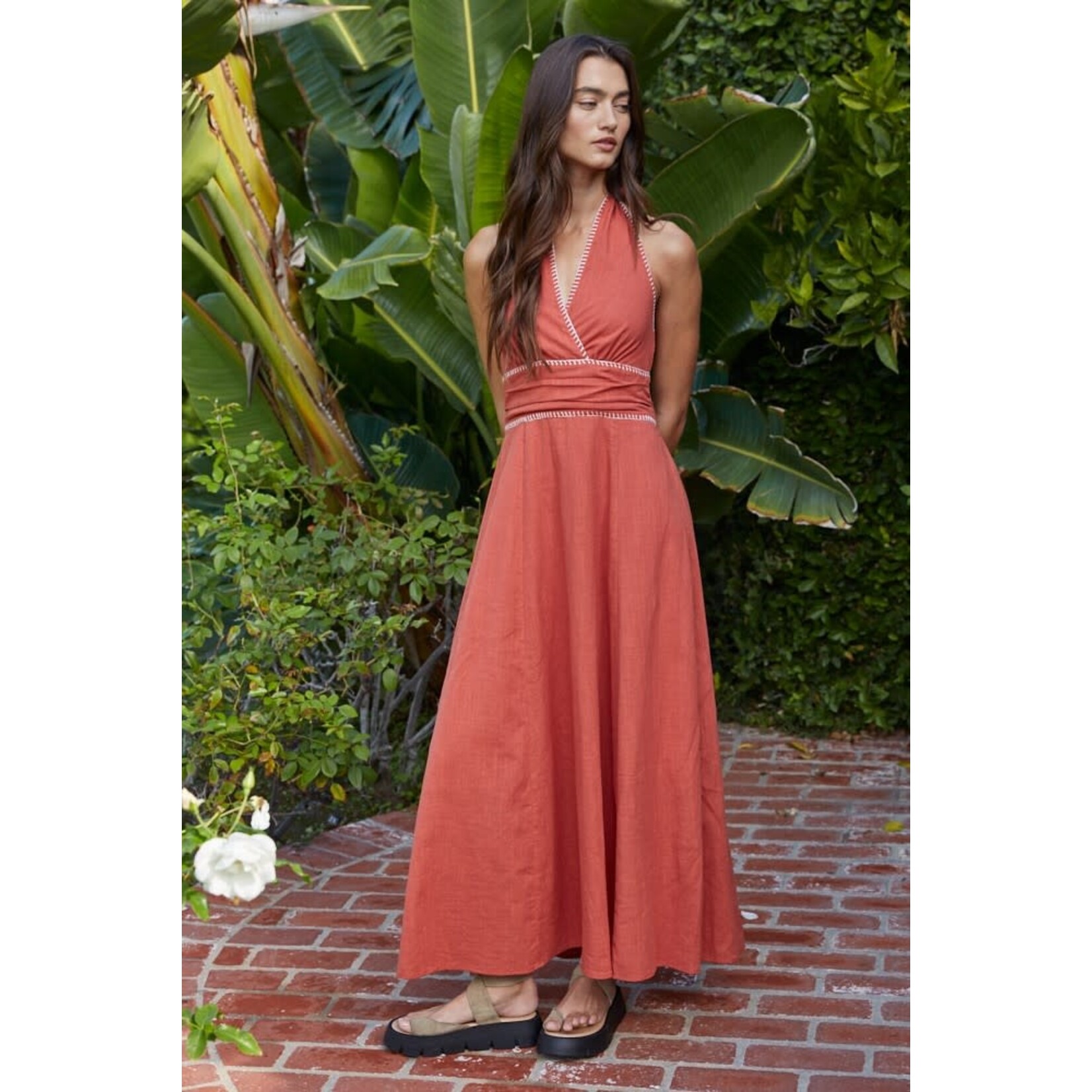 THE CALLA HALTER DRESS