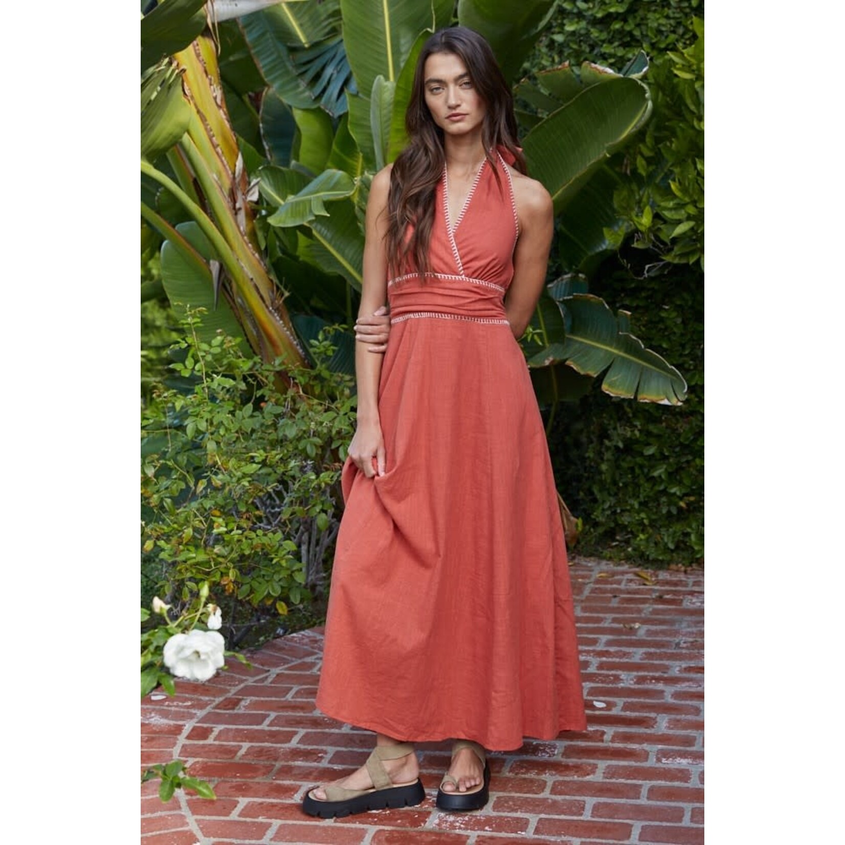 THE CALLA HALTER DRESS