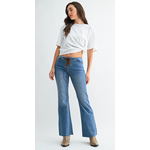 Just black denim/just usa FRONT TIE BOHO FLARE JEANS