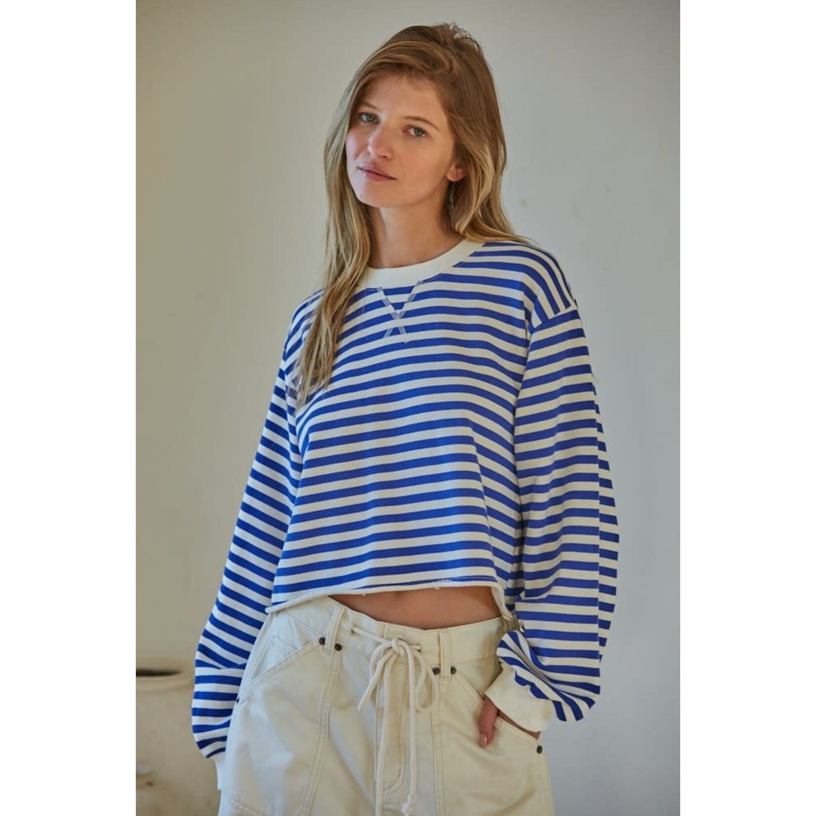 ETHAN STRIPED PULLOVER