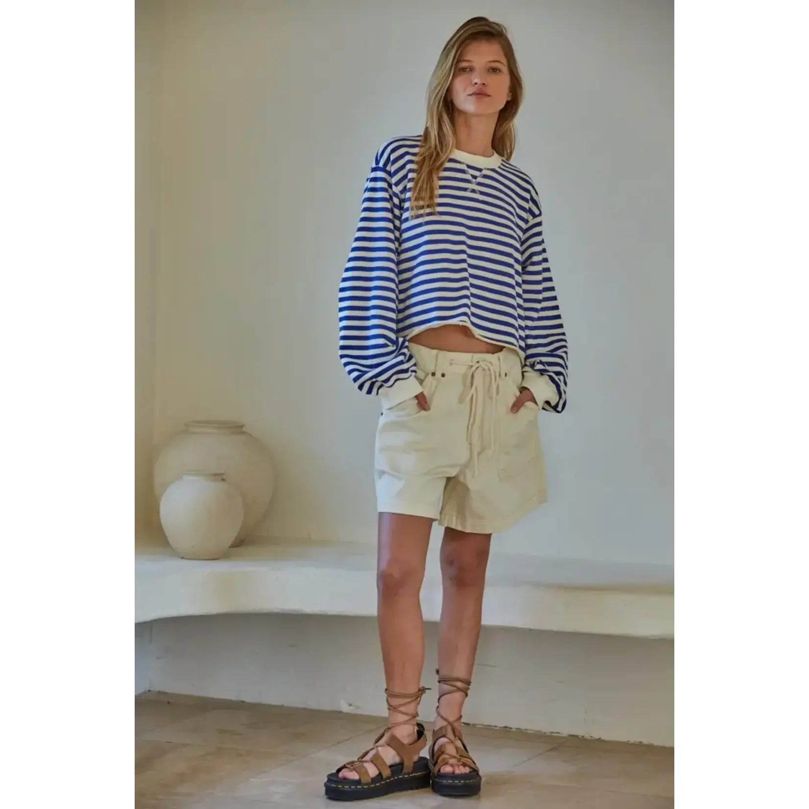 ETHAN STRIPED PULLOVER