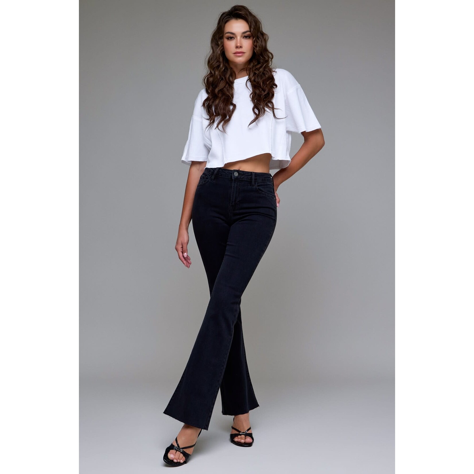HIDDEN HIGH RISE FLARE JEANS