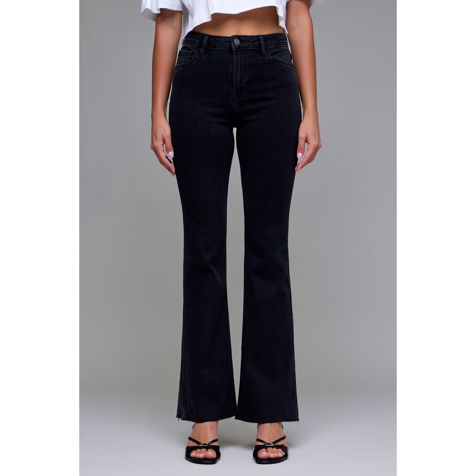 HIDDEN HIGH RISE FLARE JEANS