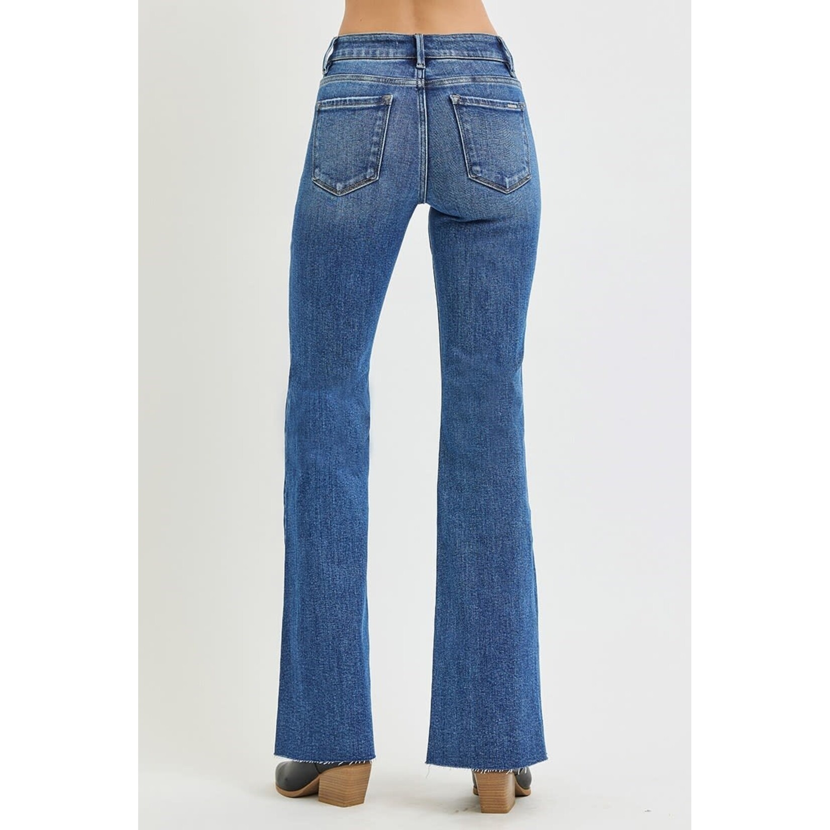 RISEN RISEN MID RISE FLARE JEANS