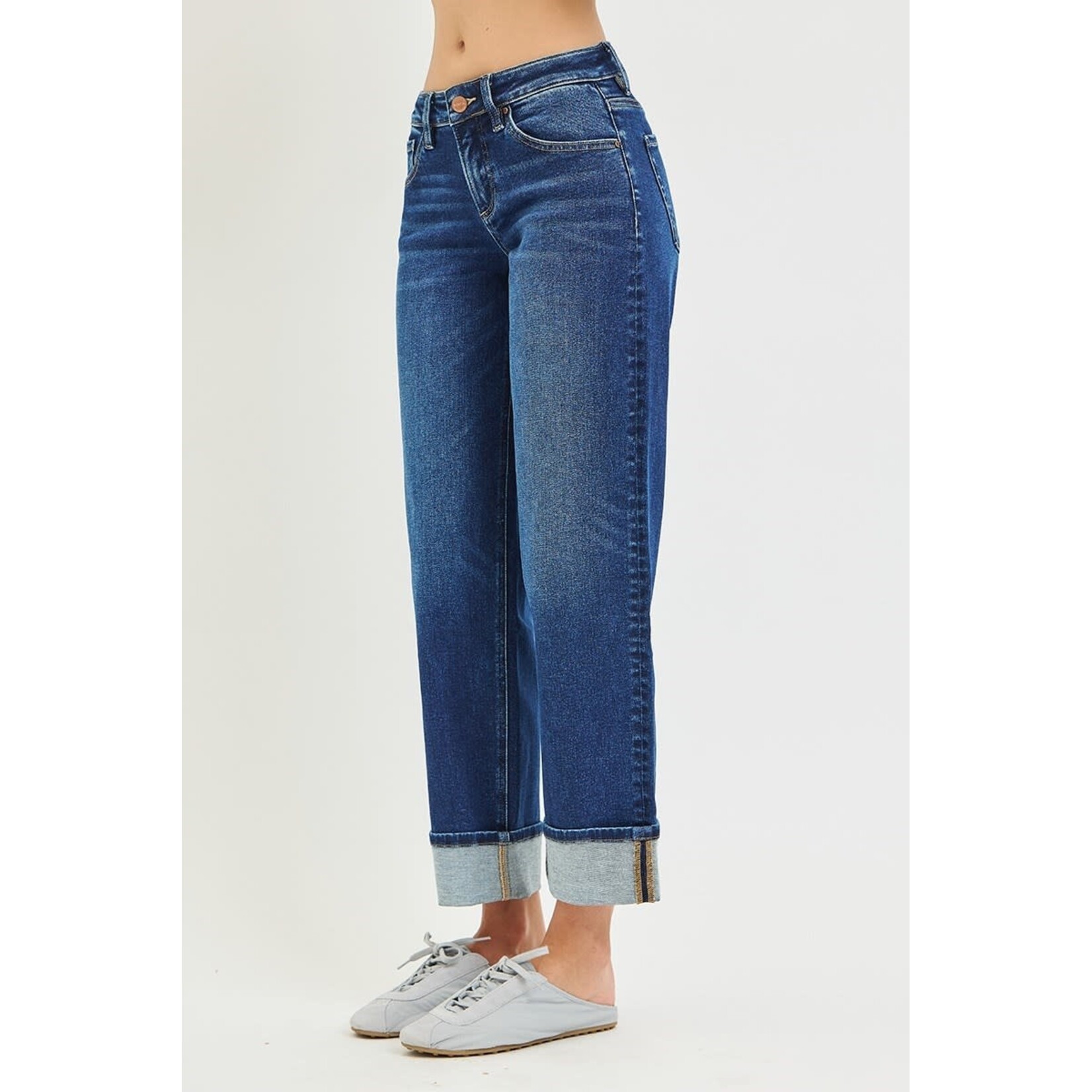 RISEN RISEN LOW RISE SLOUCHY BOYFRIEND JEANS