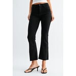 Just black denim/just usa JUST BLACK DENIM HIGHT RISE BLACK CROP FLARE JEAN