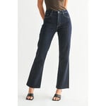 Just black denim/just usa JUST BLACK DENIM HIGH RISE DARK WASH FLARE JEAN