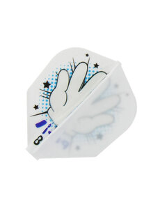 8 Flight 8 Flight Rock Paper Scissors White Shape Dart Flights