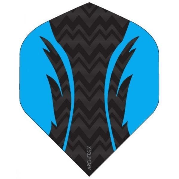 Archer Archers X Pro Black Blue Standard Dart Flights