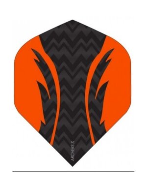 Archer Archers X Pro Black Orange Standard Dart Flights