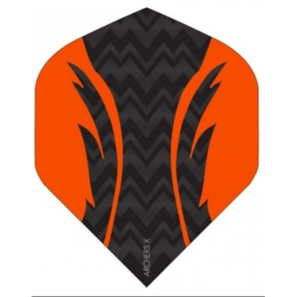 Archer Archers X Pro Black Orange Standard Dart Flights