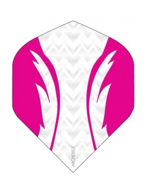 Archer Archers X Pro White Pink Standard Dart Flights