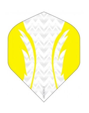 Archer Archers X Pro White Yellow Standard Dart Flights