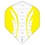 Archer Archers X Pro White Yellow Standard Dart Flights