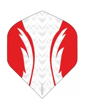 Archer Archers X Pro White Red Standard Dart Flights