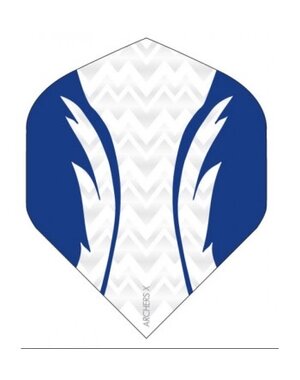 Archer Archers X Pro White Blue Standard Dart Flights