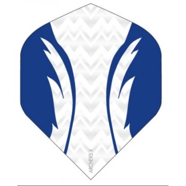 Archer Archers X Pro White Blue Standard Dart Flights