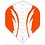 Archer Archers X Pro White Orange Standard Dart Flights