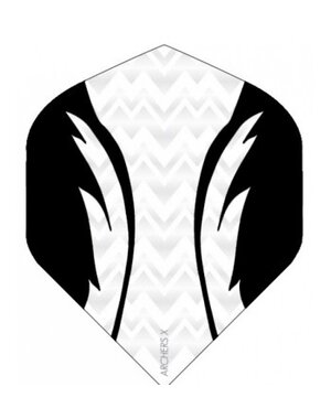Archer Archers X Pro White Black Standard Dart Flights