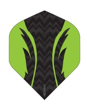 Archer Archers X Pro Black Green Standard Dart Flights