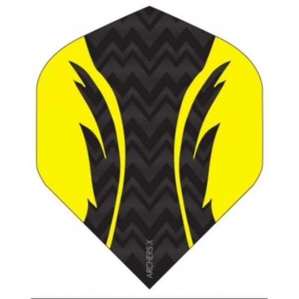 Archer Archers X Pro Black Yellow Standard Dart Flights