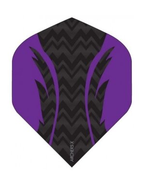 Archer Archers X Pro Black Purple Standard Dart Flights
