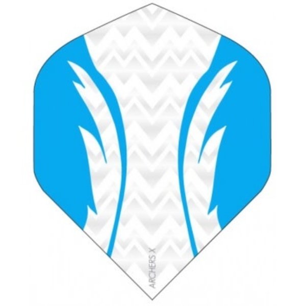 Archer Archers X Pro White Aqua Standard Dart Flights
