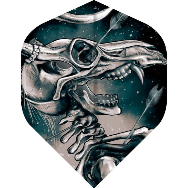 Designa Horror Show Deer Skull No2 Standard Dart Flights