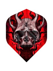 Designa Horror Show Horned Skull No2 Standard Dart Flights