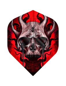 Designa Horror Show Horned Skull No2 Standard Dart Flights
