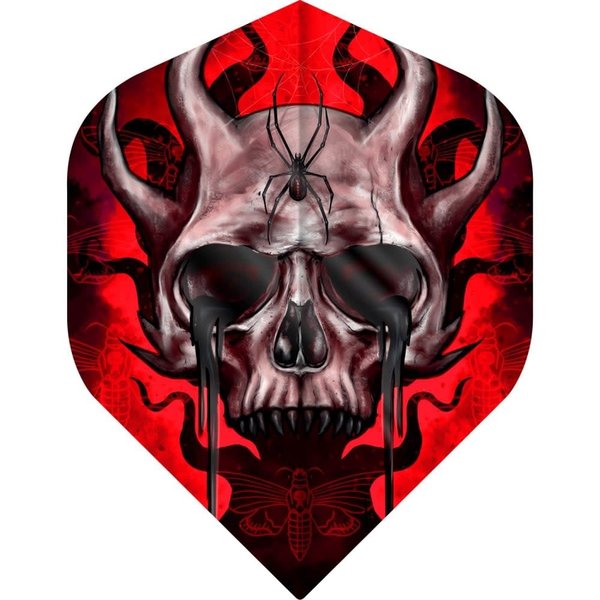 Designa Horror Show Horned Skull No2 Standard Dart Flights