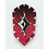 Harrows Darts Red Rip Slim Dimplex Dart Flights