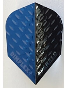 Harrows Darts Harrows Sparkle Dimplex Blue and Black Two Tone Standard Dart Flights
