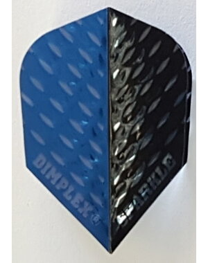 Harrows Darts Harrows Sparkle Dimplex Blue and Black Two Tone Standard Dart Flights