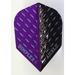 Harrows Darts Harrows Sparkle Dimplex Purple and Black Two Tone Standard Dart Flights
