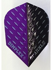 Harrows Darts Harrows Sparkle Dimplex Purple and Black Two Tone Standard Dart Flights