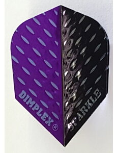 Harrows Darts Harrows Sparkle Dimplex Purple and Black Two Tone Standard Dart Flights