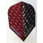 Harrows Darts Harrows Sparkle Dimplex Red and Black Two Tone Standard Dart Flights